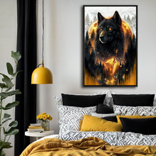 Load image into Gallery viewer, Eclipse of the Alpha Wolf Wall Art