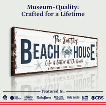 Load image into Gallery viewer, Personalized Beach House Sign