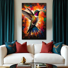 Load image into Gallery viewer, Humming Bird Abstract Wall Art