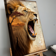 Load image into Gallery viewer, Lion Double Exposure Wall Art