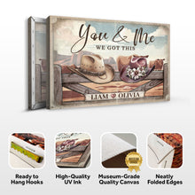 Load image into Gallery viewer, Cowboy Themed We Got This Couple Sign