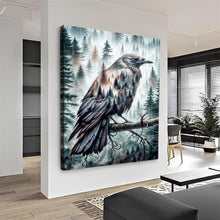 Load image into Gallery viewer, Crow Double Exposure Wall Art