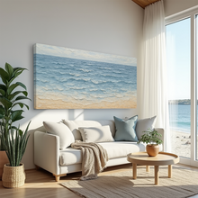 Load image into Gallery viewer, Serene Ocean Wave Coastal Wall Art VI