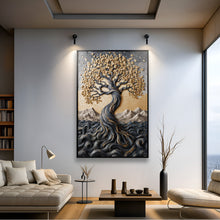 Load image into Gallery viewer, Golden Tree of Life Minimalist Wall Art