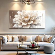 Load image into Gallery viewer, Single Beige Flower Abstract Wall Art