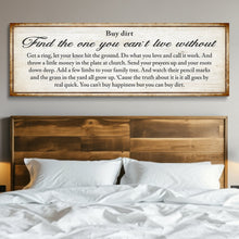 Load image into Gallery viewer, Find The One You Can't Live Without Family Sign II