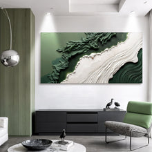 Load image into Gallery viewer, Green Rivers Abstract Wall Art VI