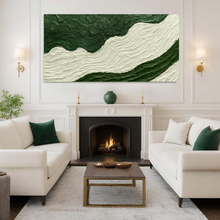 Load image into Gallery viewer, Green Rivers Abstract Wall Art VII