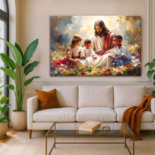 Load image into Gallery viewer, Jesus With Children Faith Wall Art VII