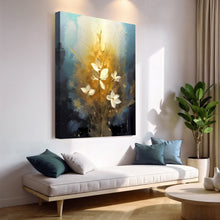 Load image into Gallery viewer, Golden Glow Elegant Flower Wall Art