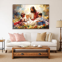 Load image into Gallery viewer, Jesus With Children Faith Wall Art VIII