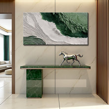 Load image into Gallery viewer, Green Rivers Abstract Wall Art II