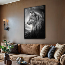 Load image into Gallery viewer, Wolf Double Exposure Wall Art II