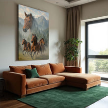 Load image into Gallery viewer, Galloping Horse Double Exposure Wall Art