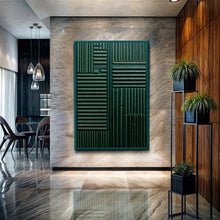 Load image into Gallery viewer, Green Abstract Patterns Wall Art