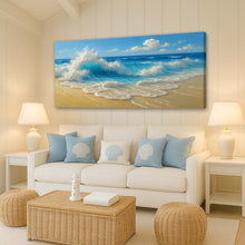 Load image into Gallery viewer, Serene Ocean Wave Coastal Wall Art V