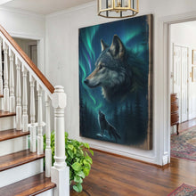 Load image into Gallery viewer, Wolf Double Exposure Wall Art IV