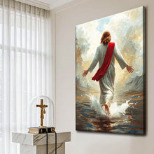 Load image into Gallery viewer, Jesus Christ Walking On Water Faith Wall Art IX