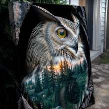 Load image into Gallery viewer, Owl Double Exposure Wall Art