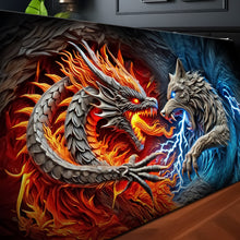 Load image into Gallery viewer, 3D Dragon and Wolf Wall Art II