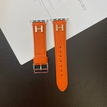 Load image into Gallery viewer, Genuine Pattern Leather Apple Watch Strap