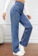 Load image into Gallery viewer, High Waist Straight Jeans