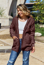 Load image into Gallery viewer, Full Size Teddy Hooded Jacket with Pockets