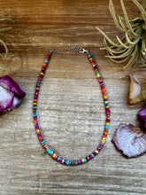 Load image into Gallery viewer, Magnesite Heishi Choker – Sterling Silver Pearls