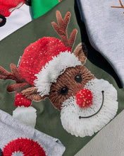 Load image into Gallery viewer, Reindeer faux yawn tee or sweatshirt