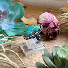Load image into Gallery viewer, Mj Ring - Turquoise Free Form Adjustable Ring