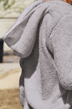 Load image into Gallery viewer, Full Size Teddy Hooded Jacket with Pockets