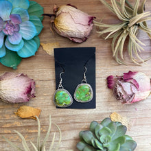 Load image into Gallery viewer, Sterling Silver Sonoran Turquoise Dangle Earrings – Handmade by Artist Jason Ogg