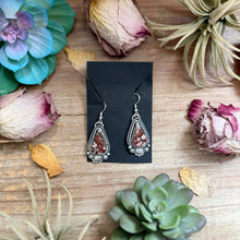 Load image into Gallery viewer, 53 - Sterling Silver Wild Horse Jasper Dangle Earrings by Shay Pfeiffer