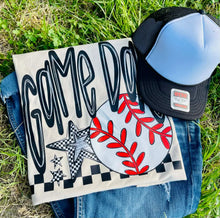 Load image into Gallery viewer, Game Day Baseball (DTF Tee)