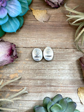 Load image into Gallery viewer, Sterling Silver Rising Phoenix Turquoise Stud Earrings – Handmade by Artist Jason Ogg