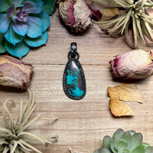 Load image into Gallery viewer, MJ Freeform Turquoise Pendant – Sterling Silver