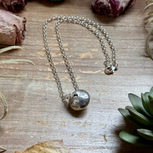 Load image into Gallery viewer, 89 - Sterling Silver Desert Wolf Single Ponca Pearl Necklace by Jason Ogg