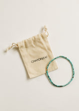 Load image into Gallery viewer, Natural Turquoise + 14K Gold Filled || Beaded Stretch Bracelet
