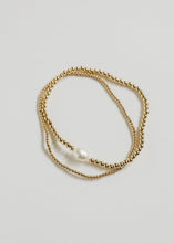 Load image into Gallery viewer, Natural Pearl + 14k Gold Filled Beaded || Anklet or Bracelet