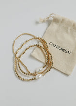 Load image into Gallery viewer, Natural Pearl + 14k Gold Filled Beaded || Anklet or Bracelet