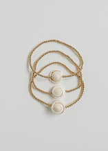 Load image into Gallery viewer, Dainty 14K Gold Filled + Sea Shell || Stretch Anklet or Bracelet