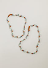 Load image into Gallery viewer, Baltic Sea Amber + Natural Gemstone || Beaded Necklace