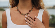 Load image into Gallery viewer, Raw Baltic Sea Amber + Stone Rainbow || Necklace