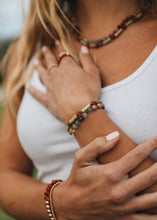 Load image into Gallery viewer, Raw Baltic Sea Amber + Stone Rainbow || Anklet • Bracelet