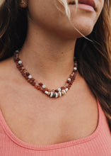 Load image into Gallery viewer, Raw Cognac Baltic Sea Amber + Natural Jasper || Necklace