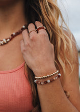 Load image into Gallery viewer, Raw Cognac Baltic Sea Amber + Natural Jasper || Necklace