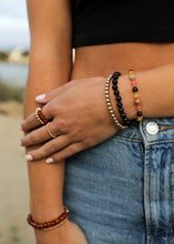 Load image into Gallery viewer, Raw Honey Baltic Sea Amber : Smokey Quartz + Rhodonite|| Anklet or Bracelet