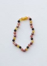 Load image into Gallery viewer, Raw Honey Baltic Amber : Smokey Quartz + Rhodonite || Necklace