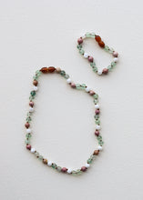 Load image into Gallery viewer, Fluorite + Moonstone + Rhodonite || Natural Gemstone Anklet or Bracelet