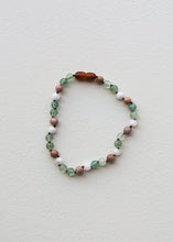 Load image into Gallery viewer, Fluorite + Moonstone + Rhodonite || Natural Gemstone Anklet or Bracelet